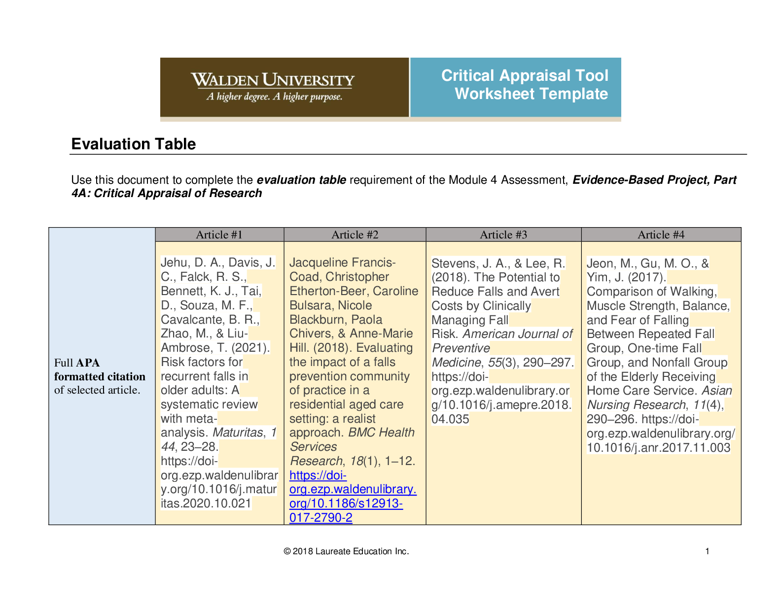 Preview of Walden University - NURS 6052 Week 7 Assgn + 6052C (Latest 2021) 100% Correct Study Guide,